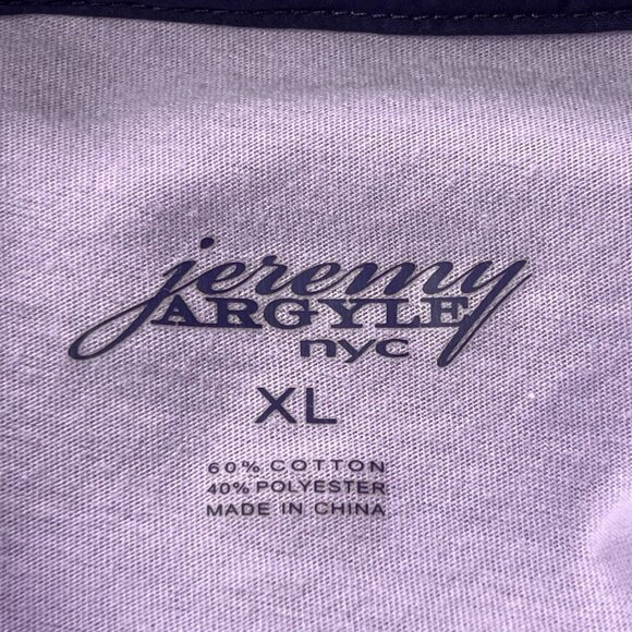 New Jeremy Argyle NYC Polo Mens XL Lavendar Slim Fit - Picture 3 of 8
